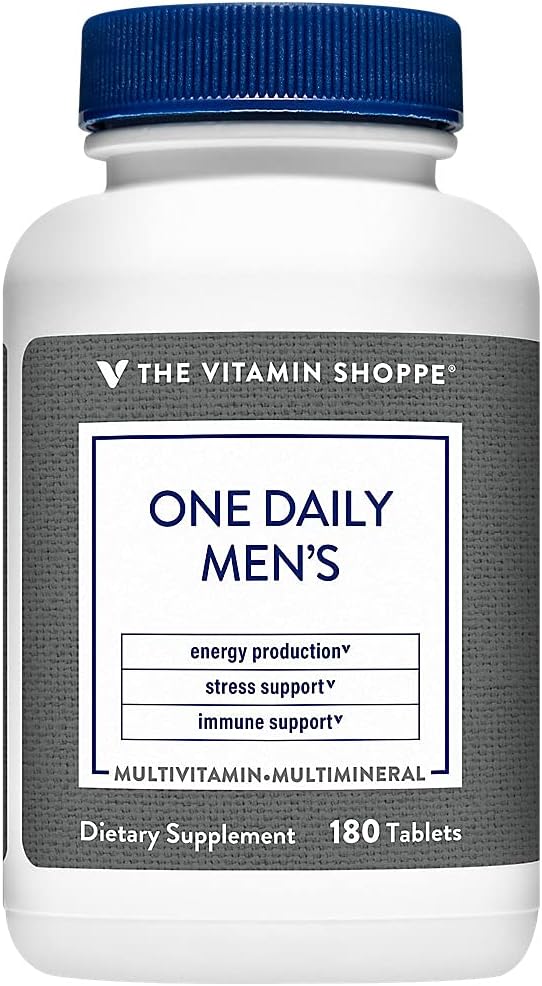 The Vitamin Shoppe One Daily Multivitamínico para Hombres, 180 Comprimidos