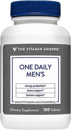 The Vitamin Shoppe One Daily Multivitamínico para Hombres, 180 Comprimidos