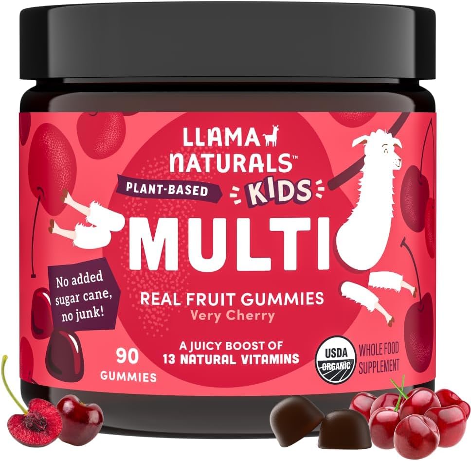 Llama Naturals Gomitas Multivitamínicas para Niños - Cherry, 180 uds.