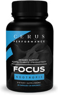 Cerus Performance Focus – Suplemento Nootrópico para Claridad Mental y Concentración – 60 Cápsulas