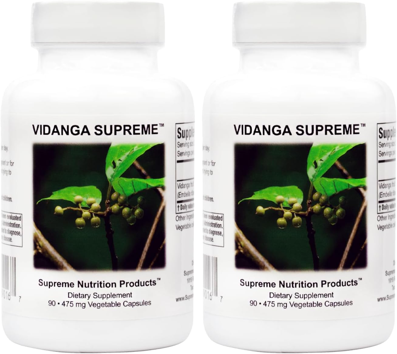 Supreme Nutrition Vidanga Supreme, 90 Cápsulas Vegetarianas
