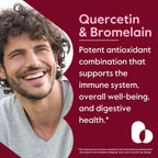 BESTVITE Quercetin with Bromelain 500mg/250mg - 120 Vegetable Capsules