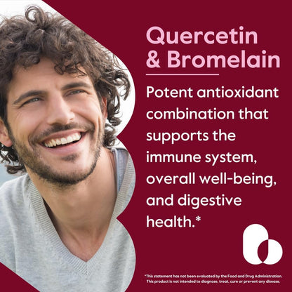 BESTVITE Quercetina con Bromelina 500mg/250mg - 120 Cápsulas Vegetales – Image 2