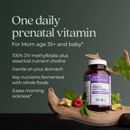 New Chapter Vitaminas Prenatales One Daily 35+ con Metilfolato y Colina - 90 Comprimidos