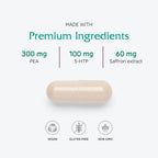 Vitanica FibroFormula - Suplemento para la Relajación Neuromuscular y el Alivio del Malestar con 5-HTP, PEA, Azafrán y Magnesio - Vegano - 60 Cápsulas