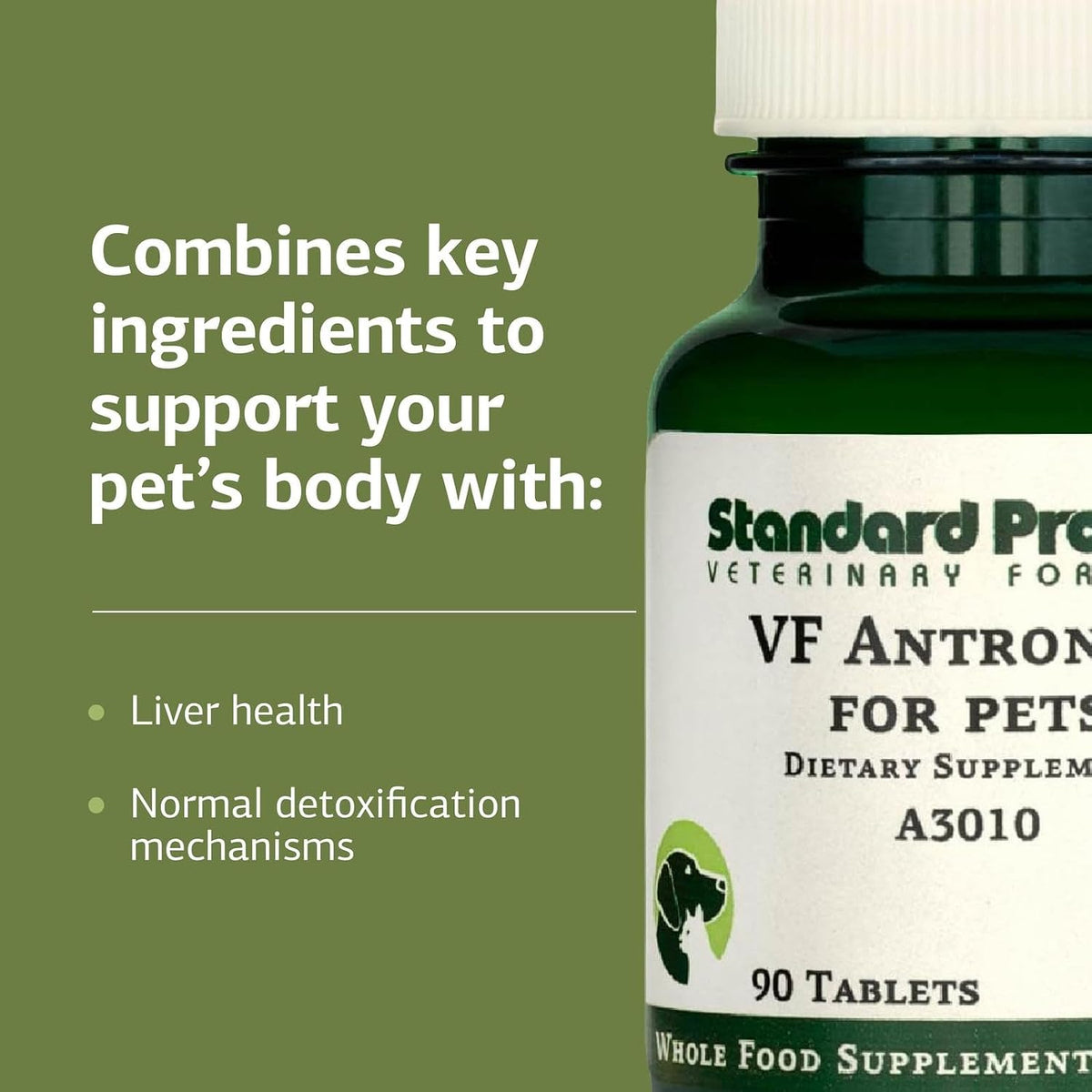 Standard Process VF Antronex para Mascotas – Suplemento Hepático para Perros y Gatos (90 Comprimidos) – Image 4