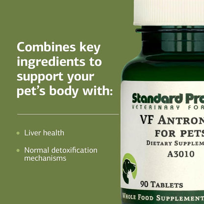 Standard Process VF Antronex para Mascotas – Suplemento Hepático para Perros y Gatos (90 Comprimidos) – Image 4