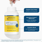 BDNF Essentials - Suplemento Cerebral con Bacopa Monnieri y Lion's Mane, 120 Cápsulas