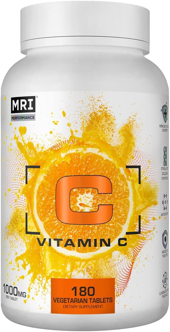 MRI Vitamina C 1000mg con Bioflavonoides - 180 Comprimidos Vegetarianos