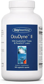 Allergy Research Group ARG OcuDyne II - Suplemento para la salud ocular con luteína, zeaxantina y antioxidantes - Fórmula multivitamínica - Vegetariano - 200 cápsulas