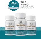 D3 Shield - Vitamina D3 5000 UI con K2 MK-7 y Calcio - 60 Cápsulas Vegetales