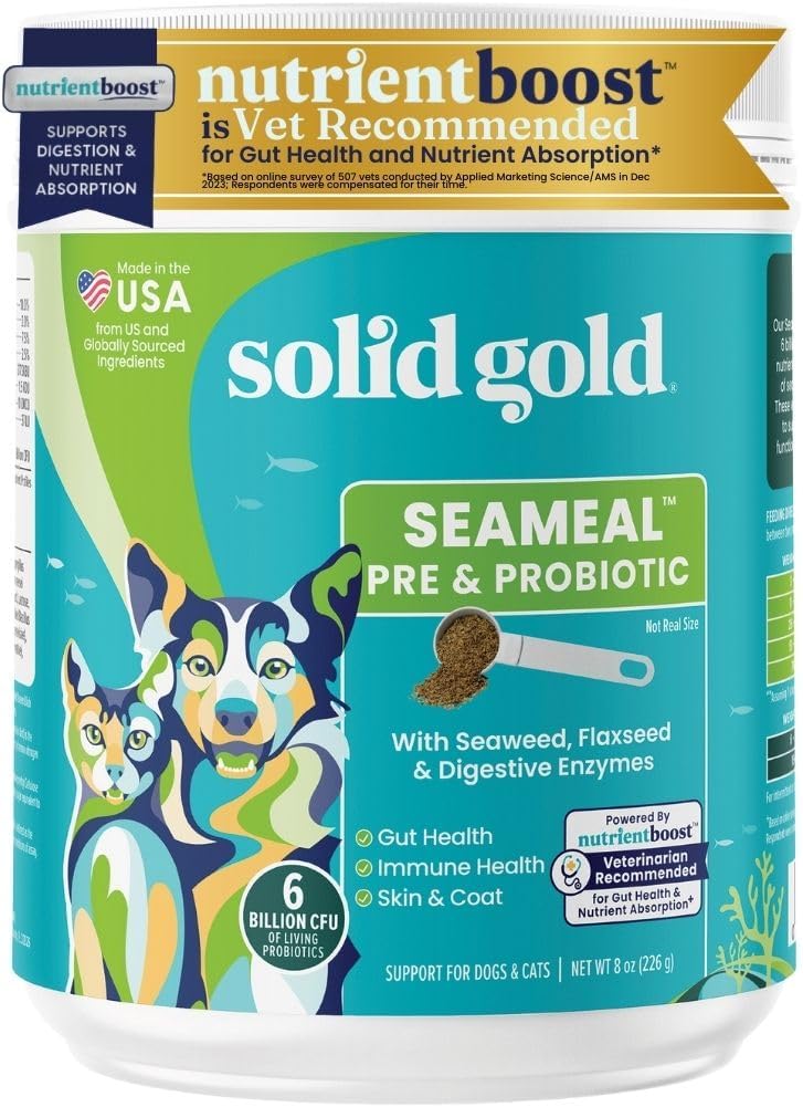 Solid Gold SeaMeal Multivitamínico Masticable para Perros y Gatos - 120 uds