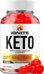 Ignite Keto ACV Gummies - Fórmula Avanzada con Vinagre de Manzana, B12, Remolacha y Granada (60 Gominolas)