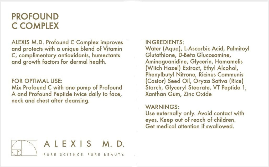 Profound C Complex | 20% Vitamina C y Glutatión | 30ml