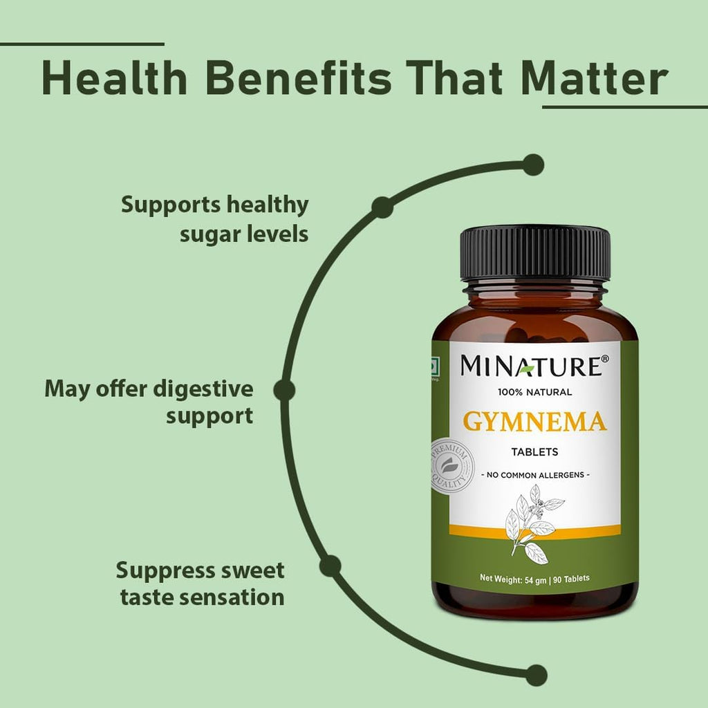 Gymnema Tablets – 90 Comprimidos, 1000 mg | Gurmar | Gymnema Sylvestre | Vegano