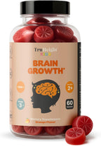 TruHeight Kids Brain Growth Gummies - Gominolas de Omega 3 para Niños (Naranja, 2+ Años)