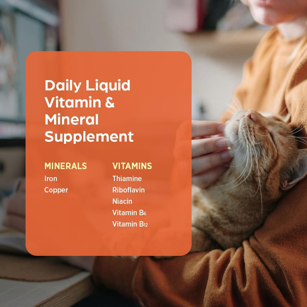 Pet-Tinic Suplemento Líquido de Vitaminas y Minerales para Perros y Gatos, Sabor a Hígado de Ternera, 118 ml