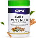 OZIVA Multivitamínico Diario para Hombres | 60 Cápsulas Veganas con Ashwagandha y 23 Vitaminas y Minerales
