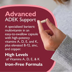 Celebrate Multi ADEK Bariatric Multivitamin without Iron - 180 Vegetable Capsules (3 Month Supply)