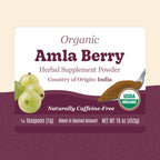 Polvo de Amla (Amla Berry) Orgánico - 454g (16 oz)