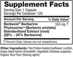Feel Good Superfoods Berberina Phytosome, 120 Cápsulas Veganas