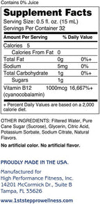 1st Step Liquid B-12 Tropical Blast - 473 ml