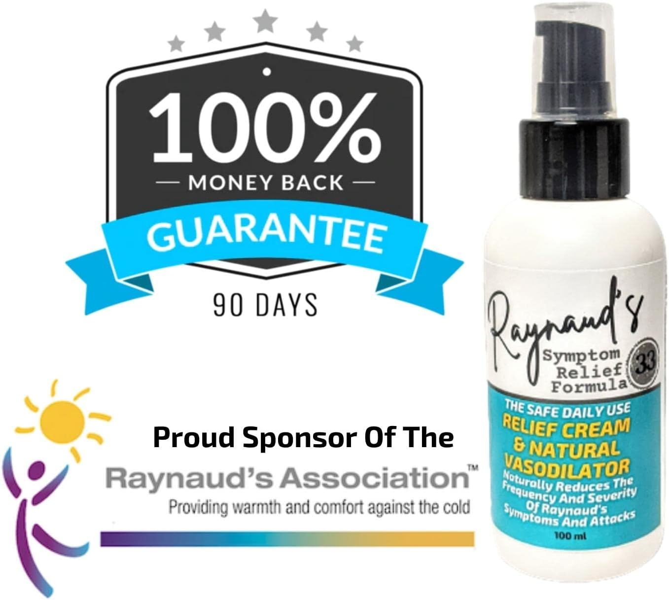 Tamed Organics Crema Tópica para el Alivio de los Síntomas de Raynaud