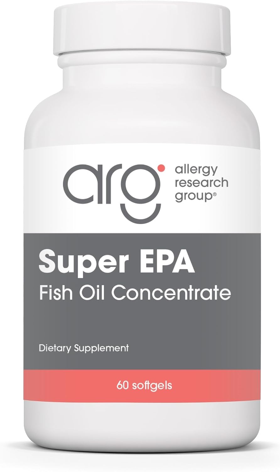 ARG Super EPA - Concentrado de Omega-3 720 mg EPA y 480 mg DHA - 60 Cápsulas Blandas