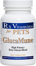 Rx Vitamins GlucaMune - Suplemento Inmunológico para Perros y Gatos con Beta-Glucano, 90 comprimidos
