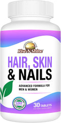 Rise-N-Shine Cabello, Piel y Uñas - Suplemento Diario con Biotina y Colágeno