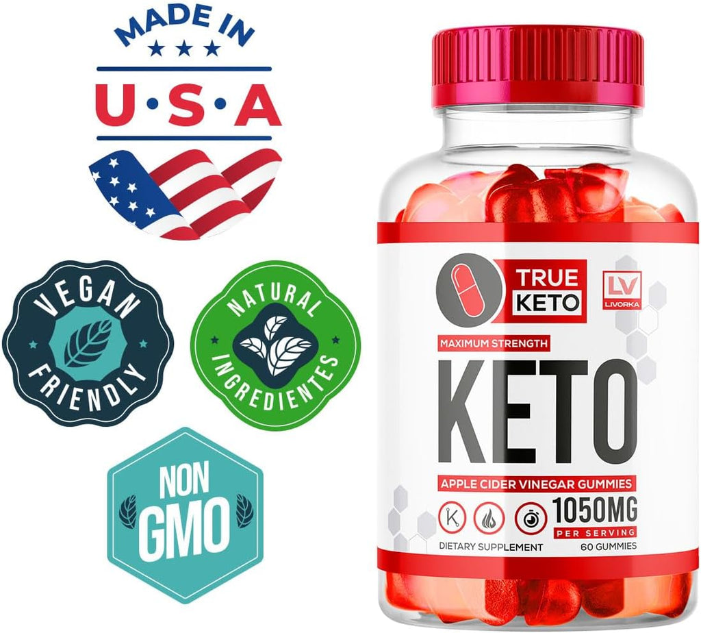 True Keto ACV Gummies, 180 Gominolas (3 Paquetes)