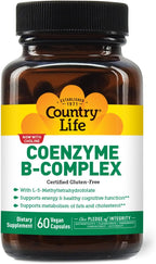 Country Life Coenzyme B-Complex, 60 Cápsulas – Apoyo Energético y Metabólico