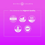 NutraChamps Biotin Gummies Sin Azúcar 10000mcg - Alta Potencia - Gominolas Veganas para Cabello, Piel y Uñas - Sabor Frambuesa (Pack de 2)