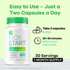 (3 Pack) Kick Start Glyco Optimizer Cápsulas, 180 Cápsulas para 3 Meses