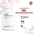 Supersmart - Taxifolin Dihydroquercetin 60mg por Día (90% DHQ) - 100 Comprimidos
