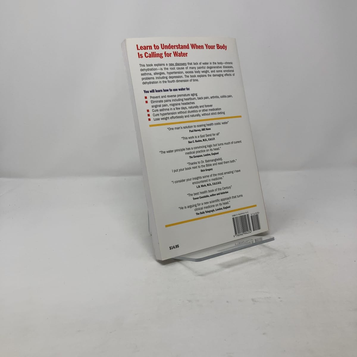 Su cuerpo clama por el agua (Libro de Fereydoon Batmanghelidj)
