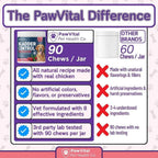 PawVital Suplemento Urinario para Perros con Cranberry y D-Mannose (90 Chews)