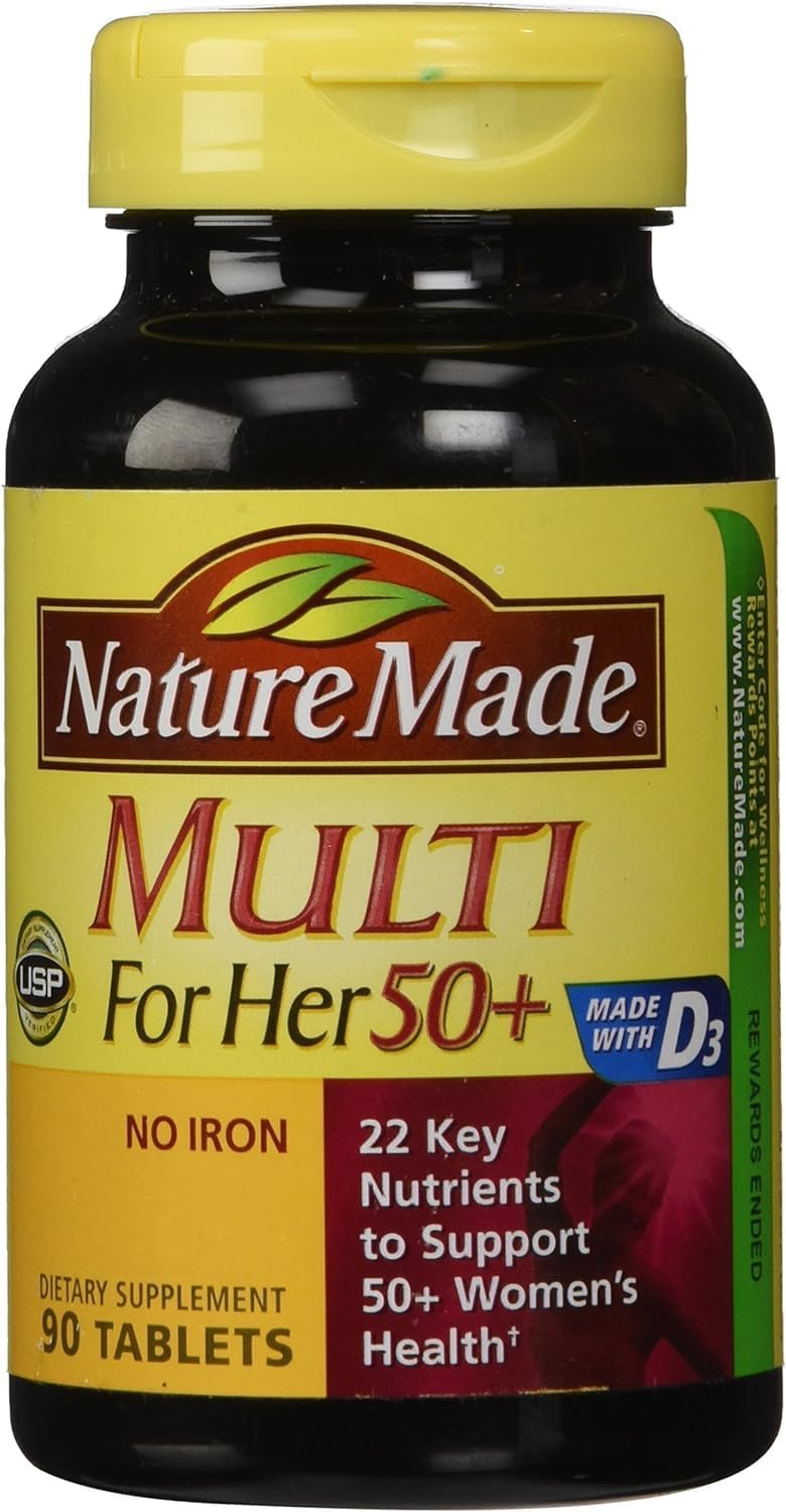 Nature Made Multi for Her 50+, 90 Comprimidos