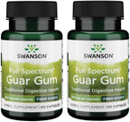 Swanson Full Spectrum Guar Gum 400 mg 60 Cápsulas (Pack de 2)