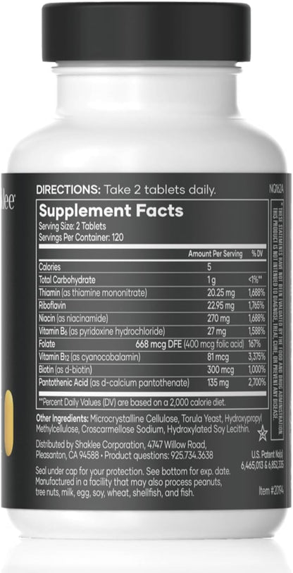 Shaklee - Complejo B - Impulso de Energía con Sistema de Absorción Bioactivada Patentado - Vitaminas B para el Bienestar - – Image 2