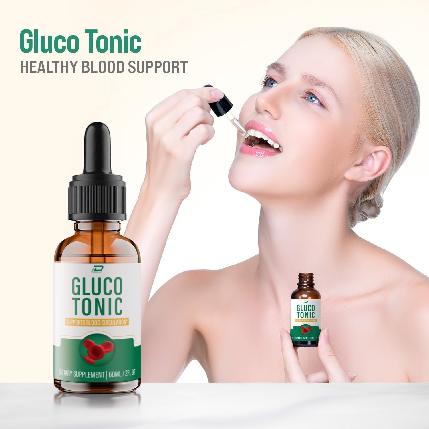 Gluco Tonic Drops Fórmula Saludable – Gotas Naturales (5 Pack – 5 Meses de Suministro)