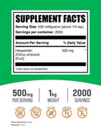Hesperidina en Polvo 500mg - BulkSupplements (1 kg)