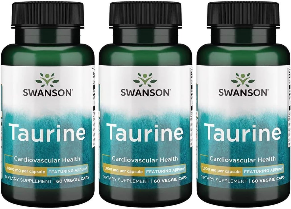 Swanson AjiPure Taurina 1000 mg 60 Cápsulas Vegetales