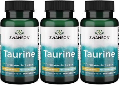 Swanson AjiPure Taurina 1000 mg 60 Cápsulas – Calidad farmacéutica: Ingredientes de grado farmacéutico para máxima – Image 6