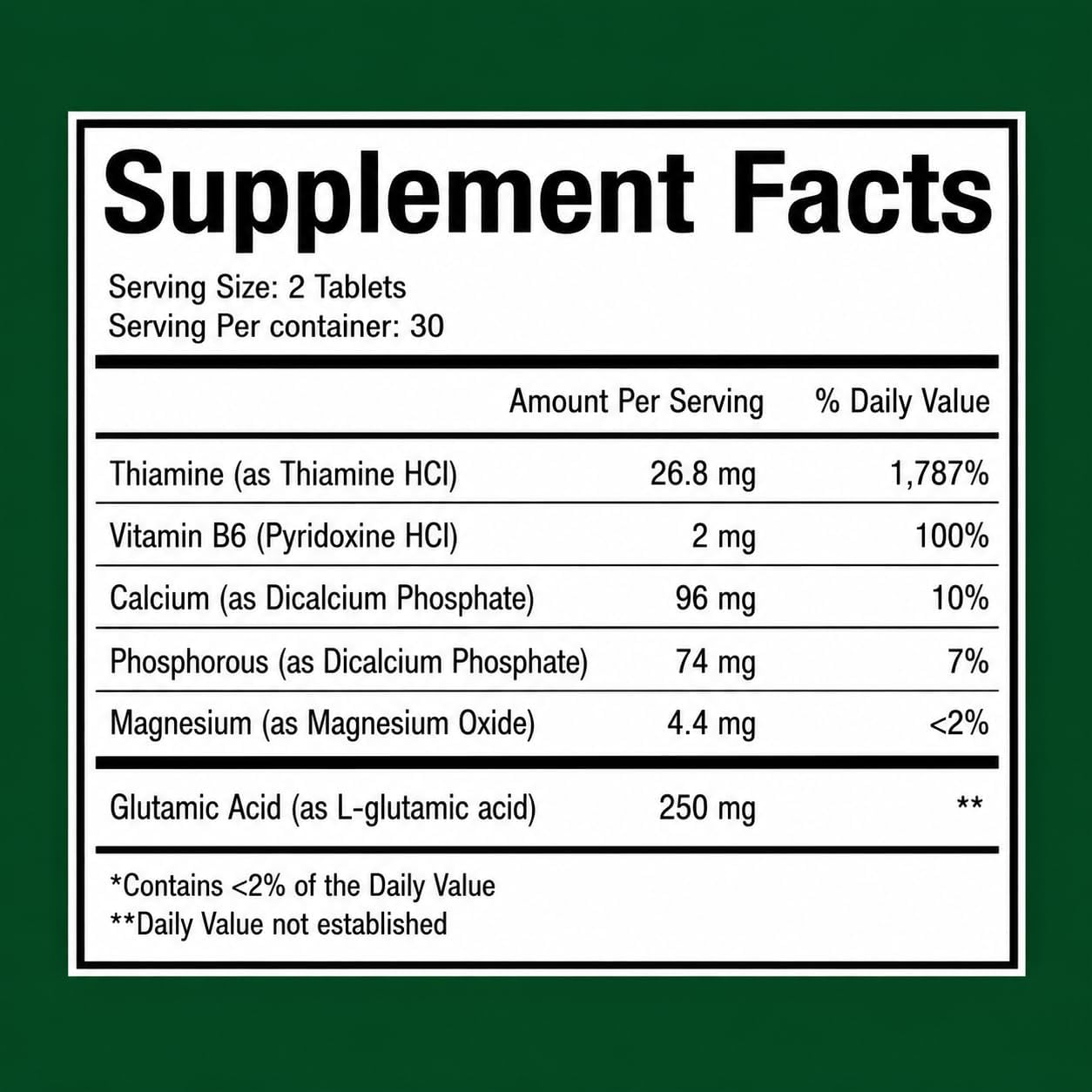 Complemento para la Memoria y Concentración con Vitamina B6 y Tiamina | Vitaminas B de Alta Dosis para el Sistema Nervioso y la Salud Cognitiva, Fórmula Diaria para Adultos, 60 Comprimidos (Pack de 2)