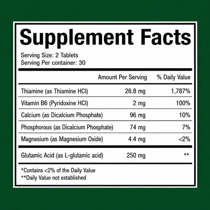 Complemento para la Memoria y Concentración – La vitamina B6 contribuye al funcionamiento normal del sistema – Image 8