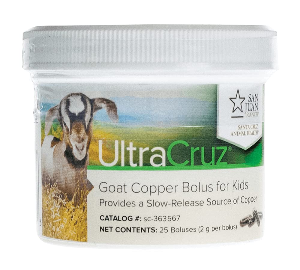 UltraCruz Suplemento Bolus de Cobre para Cabras para Cabritos, 25 unidades x 2 g