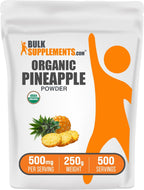 Polvo de Piña Orgánico 250g - BulkSupplements.com