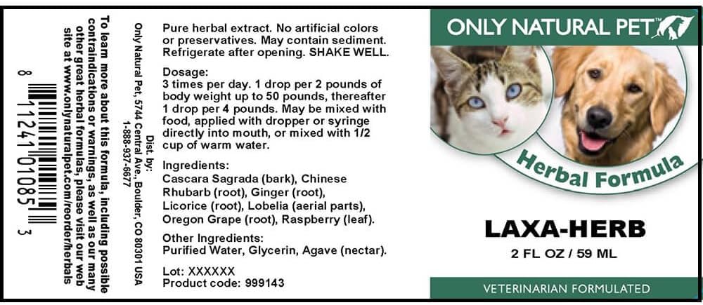 Only Natural Pet Laxa-Herb Fórmula Herbal 2 oz