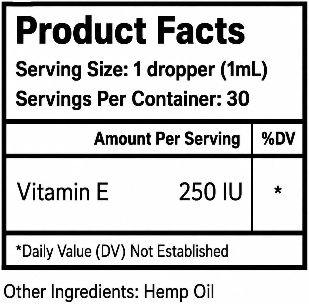 Aceite de Vitamina E para Perros, 30 ml